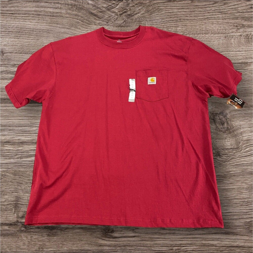 Carhartt Men's Size Small K87 Loose Fit Heavyweight Pocket Tee T-Shirt - Picture 5 of 15